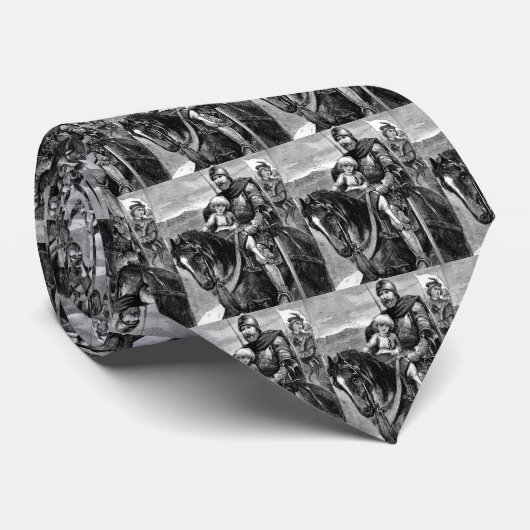 Medieval Knight Stropdas (Opgerold)