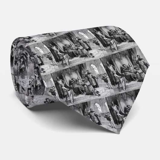 Medieval Knight Stropdas (Opgerold)