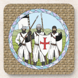 Medieval Knight Templar Bier Onderzetter