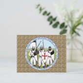 Medieval Knight Templar Briefkaart (Staand voorkant)