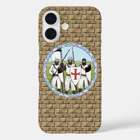 Medieval Knight Templar Case-Mate iPhone Case (Achterkant)