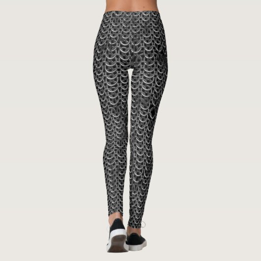 Medieval Knight Templar Chain-Mail effect Leggings (Achterkant)