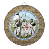 Medieval Knight Templar Dartbord (Voorkant)