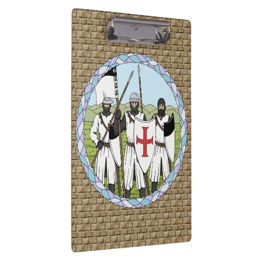Medieval Knight Templar Klembord (Rechts)