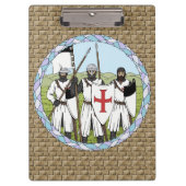 Medieval Knight Templar Klembord (Voorkant)