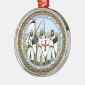 Medieval Knight Templar Metalen Ornament (Links)