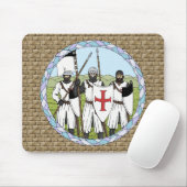 Medieval Knight Templar Muismat (Met muis)