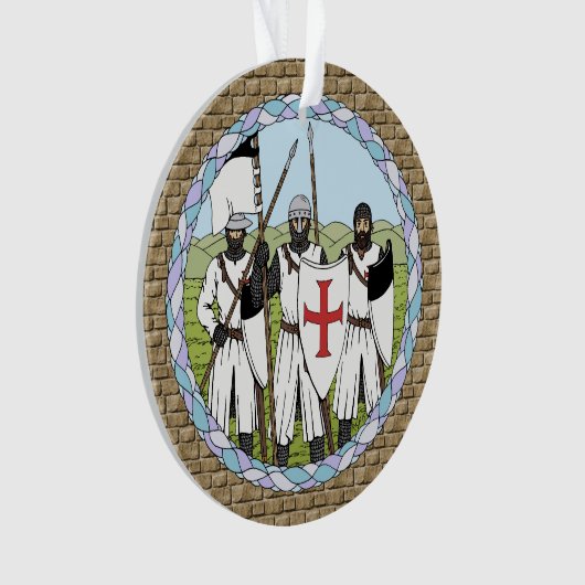 Medieval Knight Templar Ornament (voorkant)