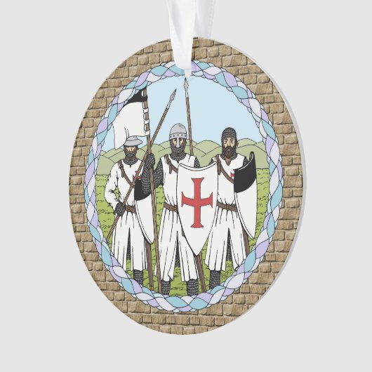 Medieval Knight Templar Ornament (voorkant)