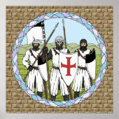 Medieval Knight Templar Poster (Voorkant)