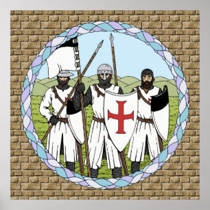Medieval Knight Templar Poster