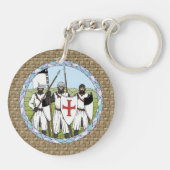 Medieval Knight Templar Sleutelhanger (Achterkant)