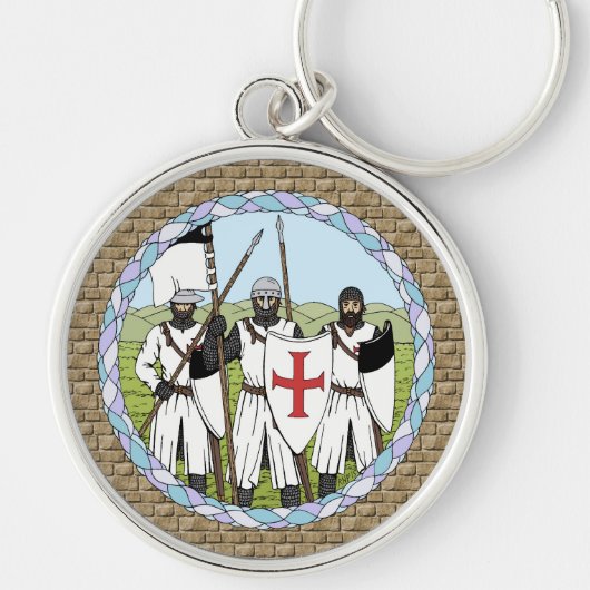 Medieval Knight Templar Sleutelhanger (Voorkant)