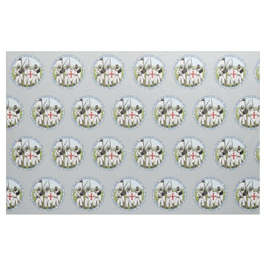 Medieval Knight Templar Stof (Fat Quarter)