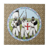 Medieval Knight Templar Tegeltje (Voorkant)