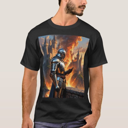 Medieval Knight Texting Meme Shirt (Voorkant)