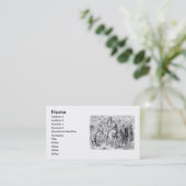 Medieval Knight Visitekaartje (Staand voorkant)