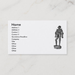 Medieval Knight Visitekaartje