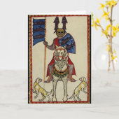 Medieval Knight vooruit Kaart (Gele Bloem)