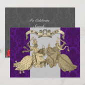Medieval Knight Wedding Invitations Kaart (Voorkant / Achterkant)