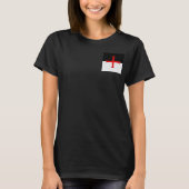 Medieval Knights Templar Cross Flag T-shirt (Voorkant)