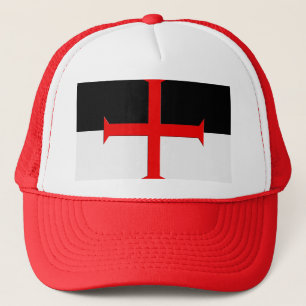Medieval Knights Templar Cross Flag Trucker Pet