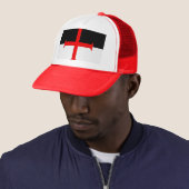Medieval Knights Templar Cross Flag Trucker Pet (In situ)
