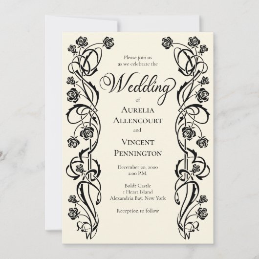 Medieval koninklijk Roos Zwemhuwelijk Kaart (Voorkant)