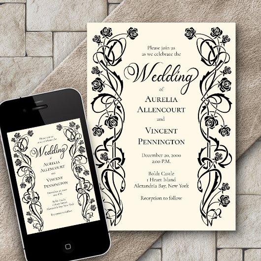 Medieval koninklijk Roos Zwemhuwelijk Kaart