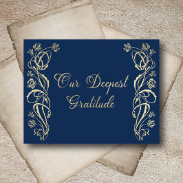 Medieval koninklijke Rozen Weddenschap Hartelijk d Bedankkaart