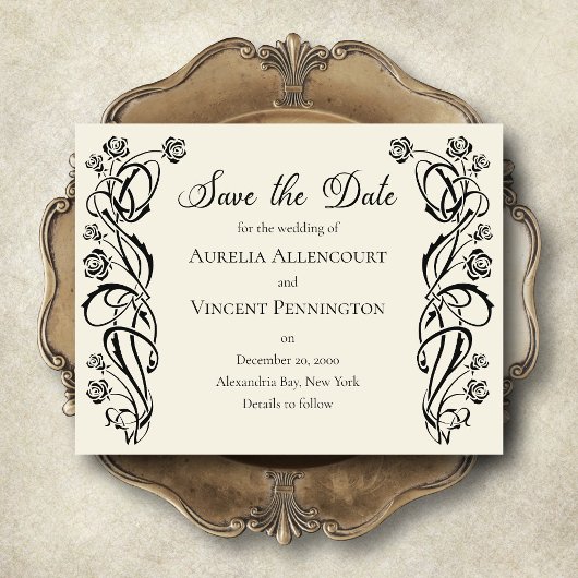 Medieval koninklijke Rozen Weddenschap Opslaan Dat Save The Date