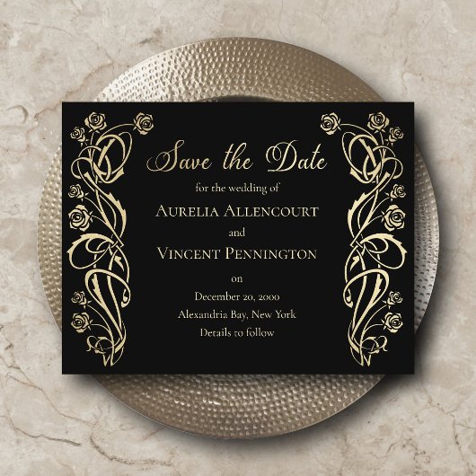 Medieval koninklijke Rozen Weddenschap Opslaan Dat Save The Date