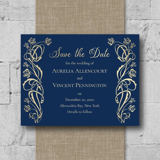 Medieval koninklijke Rozen Weddenschap Opslaan Dat Save The Date
