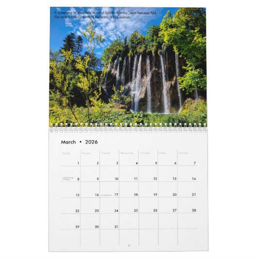 Medieval Kroatische ouderplaatsen in het Adriatisc Kalender (Mar 2026)