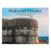 Medieval Kroatische ouderplaatsen in het Adriatisc Kalender (Hoes)