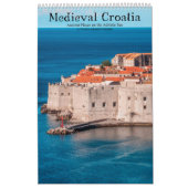 Medieval Kroatische ouderplaatsen in het Adriatisc Kalender (Hoes)