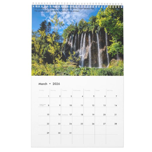 Medieval Kroatische ouderplaatsen in het Adriatisc Kalender (Mar 2026)