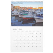 Medieval Kroatische ouderplaatsen in het Adriatisc Kalender (Jan 2026)