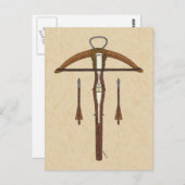 Medieval Krossbow met bouten Briefkaart (Voorkant / Achterkant)