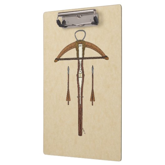 Medieval Krossbow met bouten Klembord (Links)