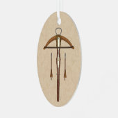 Medieval Krossbow met bouten Metalen Ornament (Voorkant links)