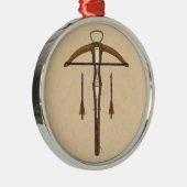 Medieval Krossbow met bouten Metalen Ornament (Rechts)