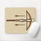 Medieval Krossbow met bouten Muismat (Met muis)