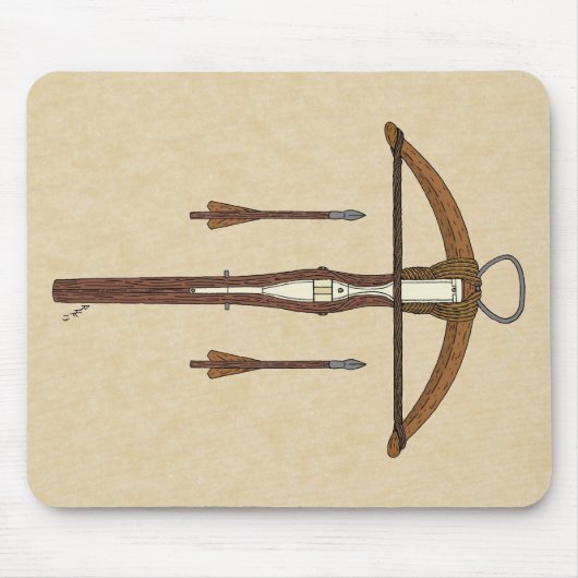 Medieval Krossbow met bouten Muismat (Voorkant)