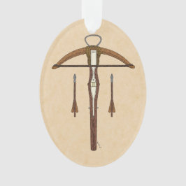 Medieval Krossbow met bouten Ornament