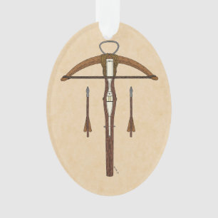 Medieval Krossbow met bouten Ornament