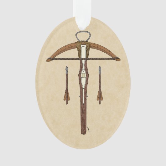Medieval Krossbow met bouten Ornament (voorkant)
