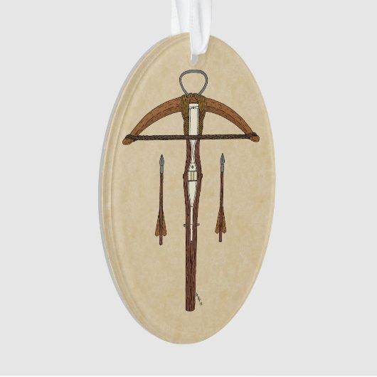 Medieval Krossbow met bouten Ornament (voorkant)