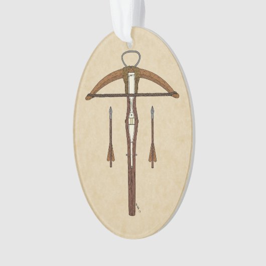 Medieval Krossbow met bouten Ornament (voorkant)