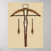 Medieval Krossbow met bouten Poster (Voorkant)